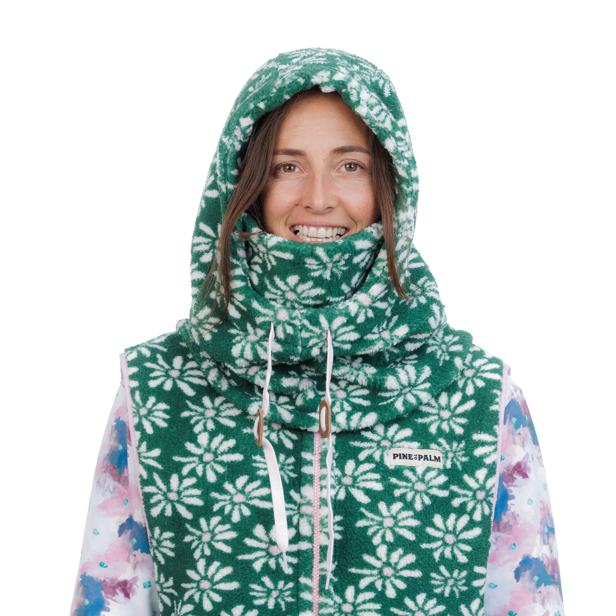 CAPUCHE POLAIRE FLOWER POW SAPIN