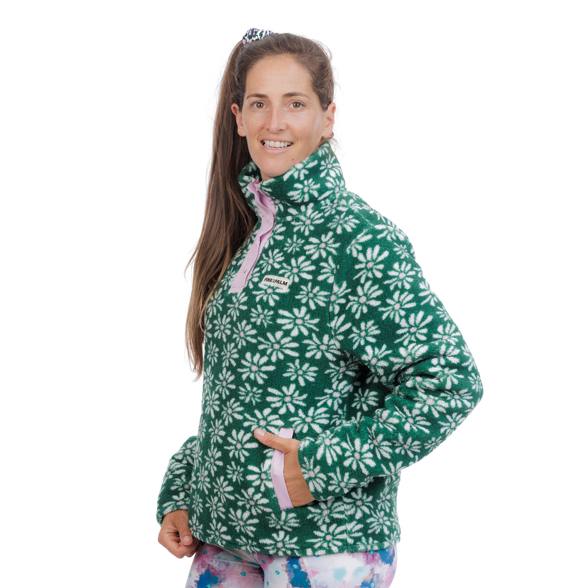 SWEAT POLAIRE FLOWER POW SAPIN - FEMME
