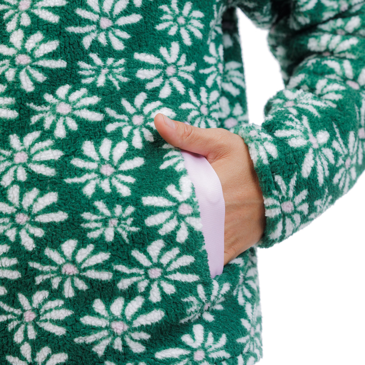 SWEAT POLAIRE FLOWER POW SAPIN - FEMME