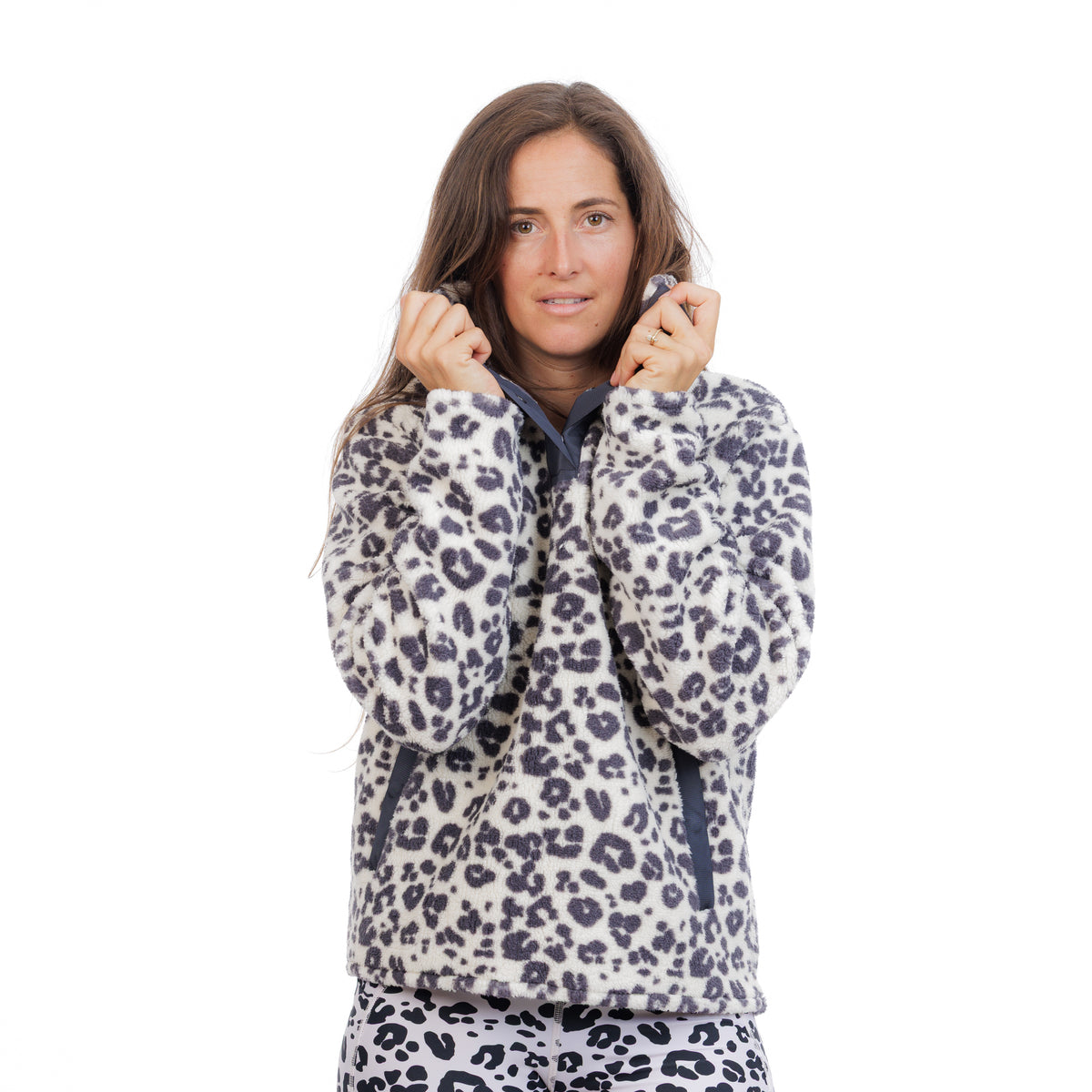 SWEAT POLAIRE LEO WHITE - FEMME