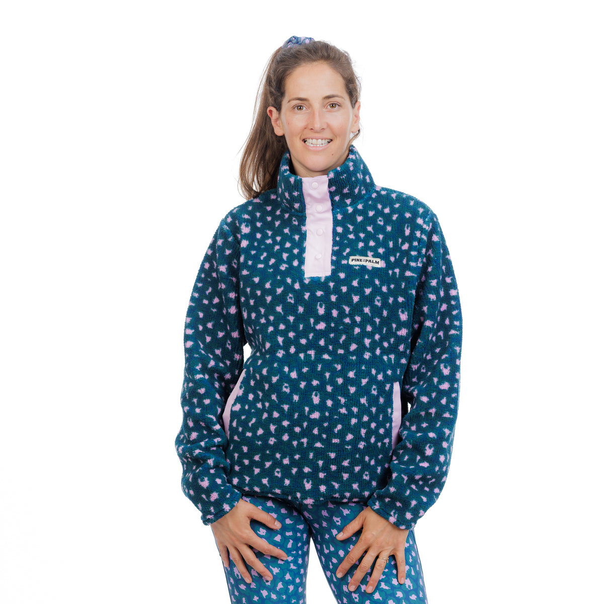 SWEAT POLAIRE WILD BLEU - FEMME