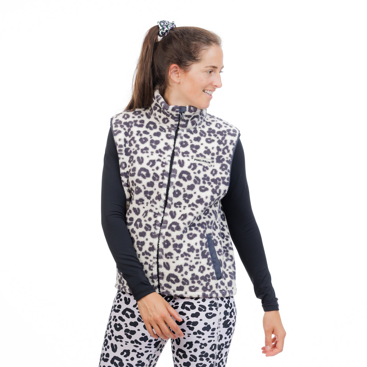 VESTE SANS MANCHES POLAIRE LEO WHITE - FEMME