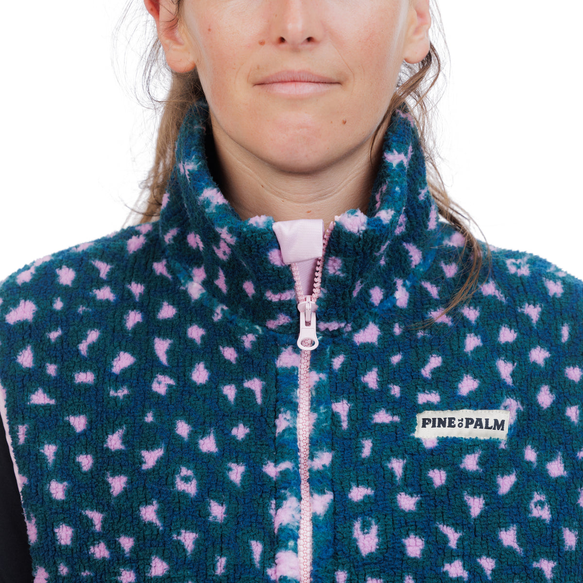 VESTE SANS MANCHES POLAIRE WILD BLEU - FEMME