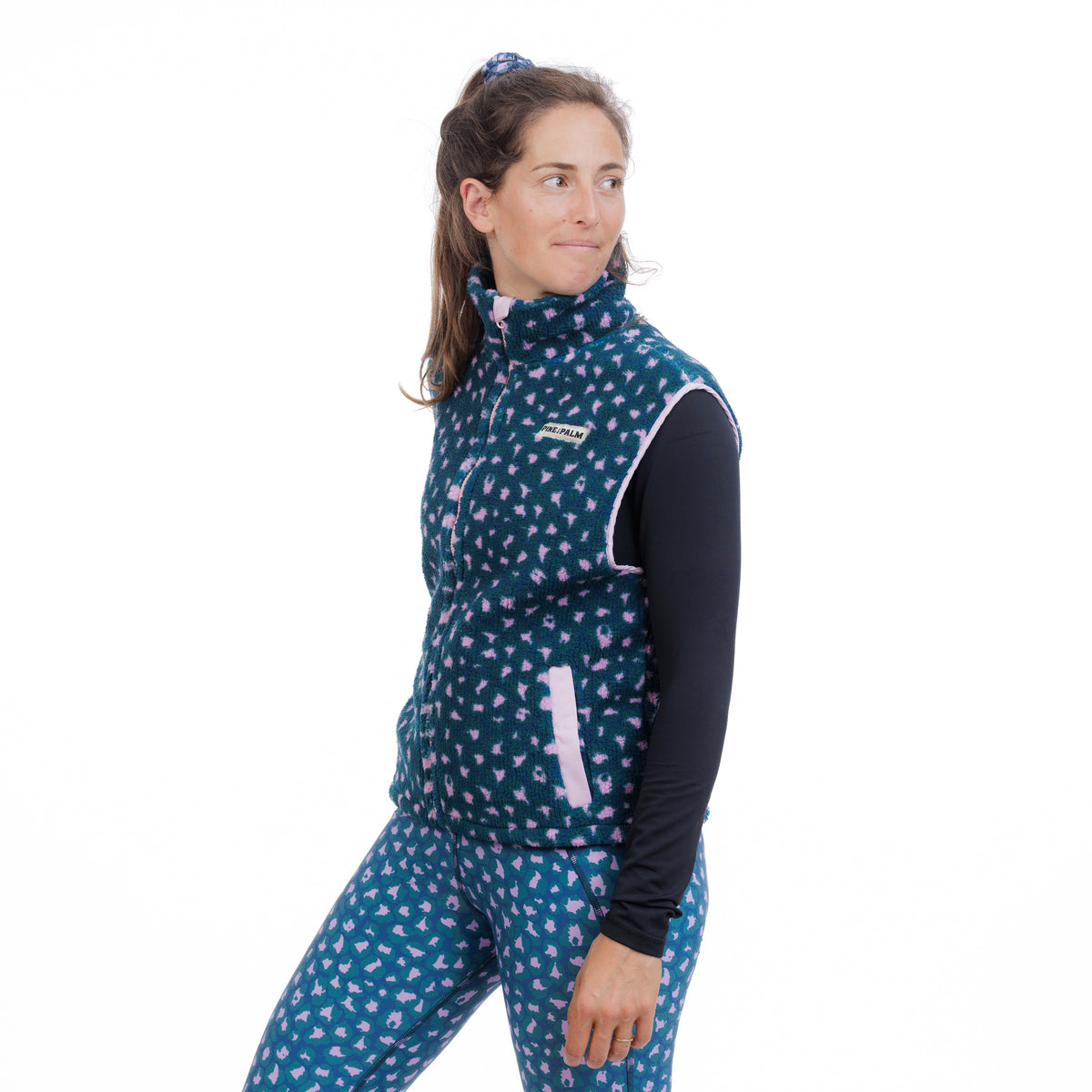 VESTE SANS MANCHES POLAIRE WILD BLEU - FEMME
