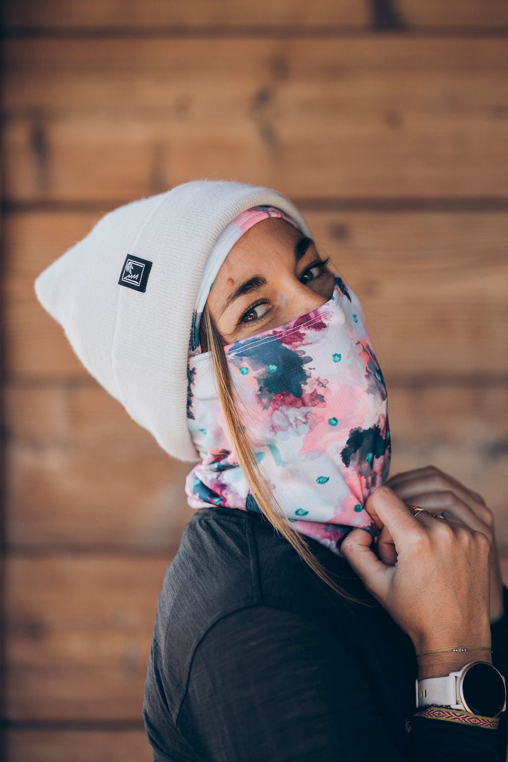 CAGOULE MATE ROSE – Porté / ambiance (JPG)
