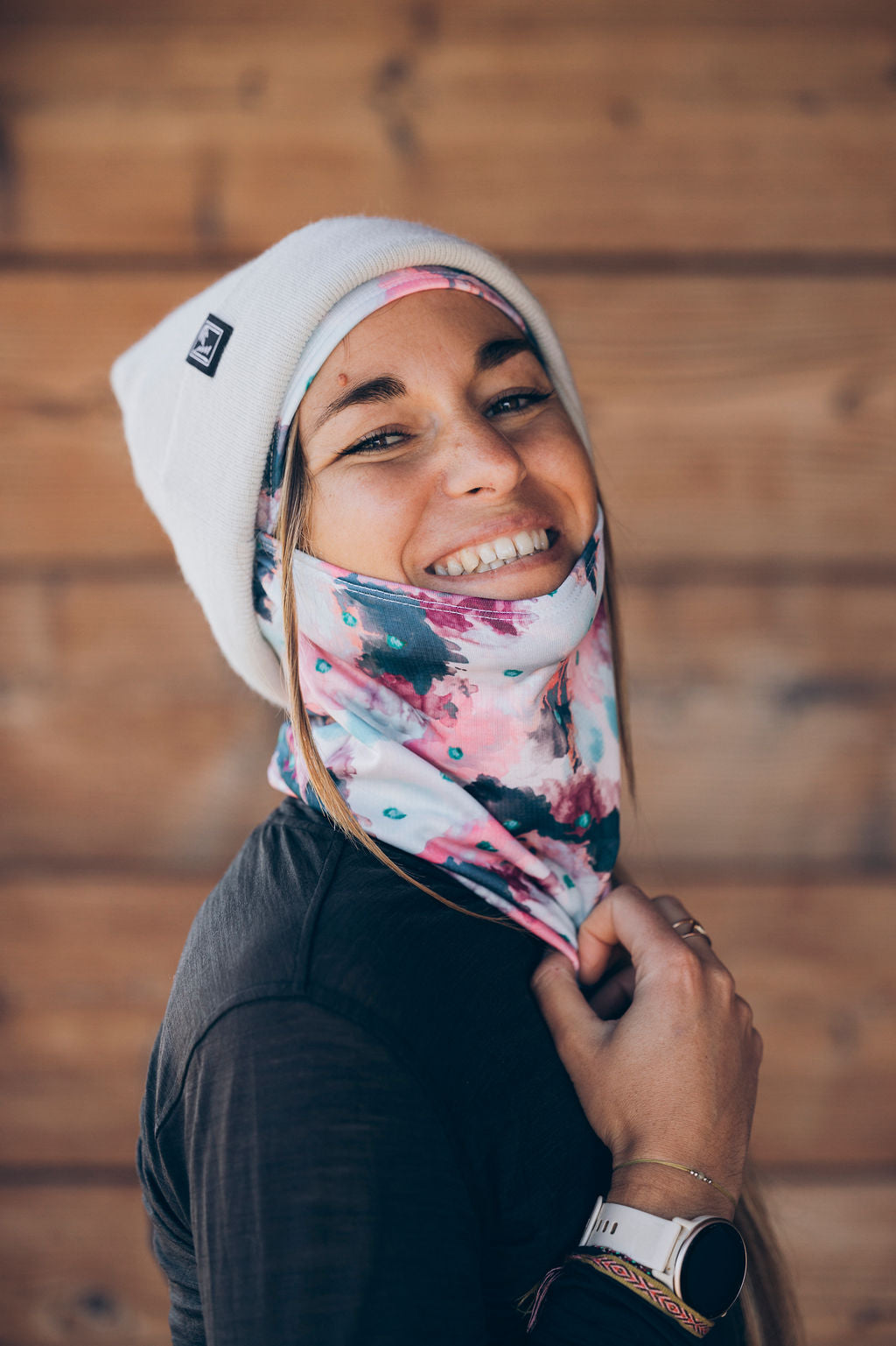 CAGOULE MATE ROSE – Porté / ambiance (JPG)