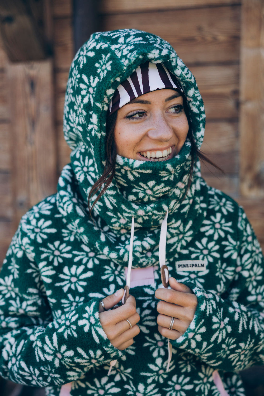 CAPUCHE POLAIRE FLOWER POW SAPIN