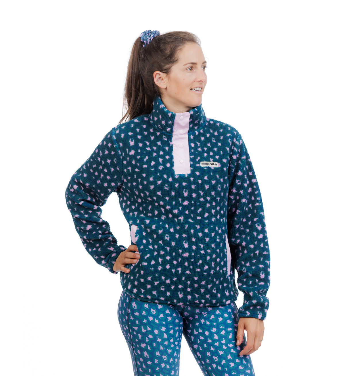 SWEAT POLAIRE WILD BLEU - FEMME