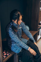 TOP CHAUD WILD BLEU - FEMME