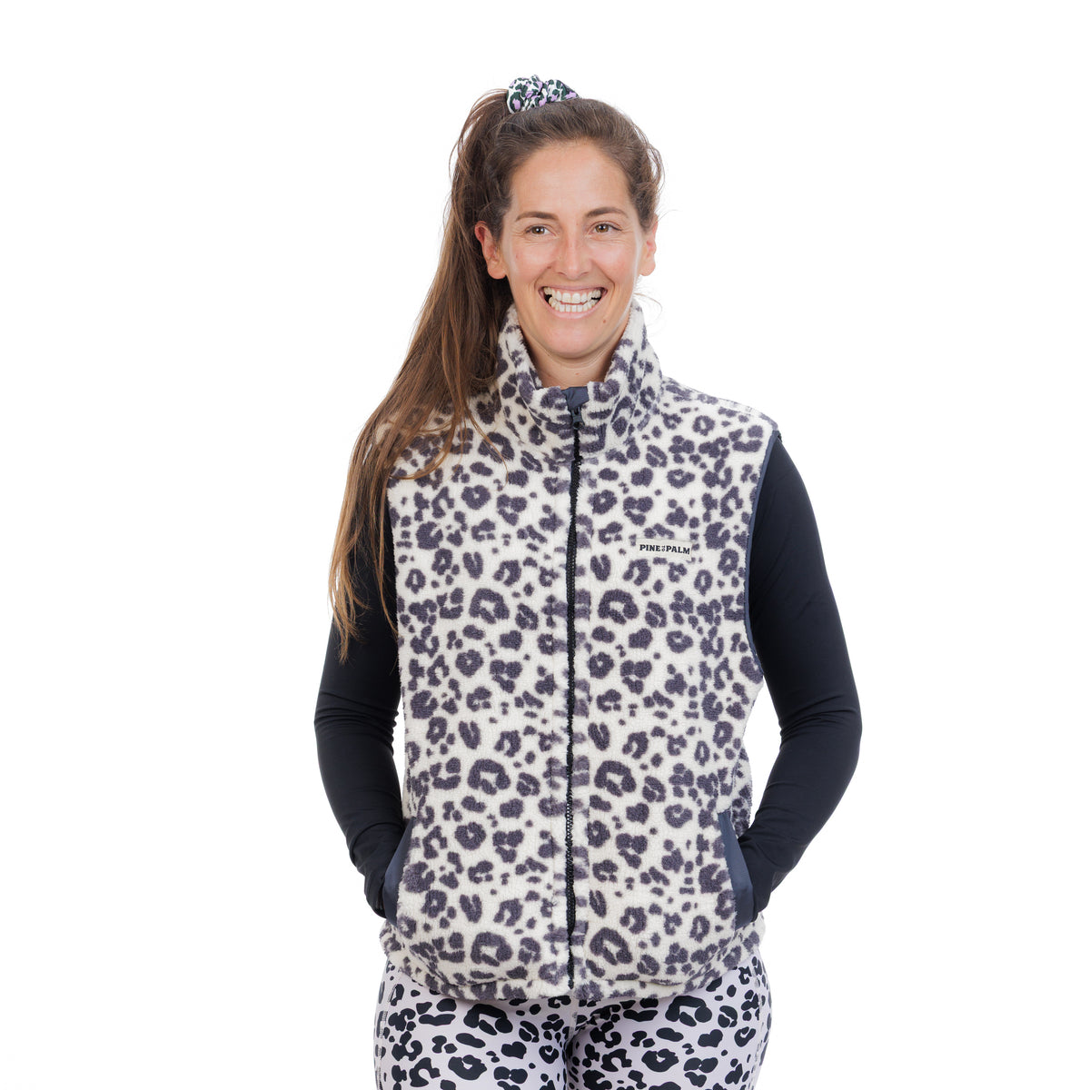 VESTE SANS MANCHES POLAIRE LEO WHITE - FEMME