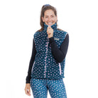 VESTE SANS MANCHES POLAIRE WILD BLEU - FEMME