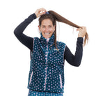 VESTE SANS MANCHES POLAIRE WILD BLEU - FEMME