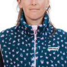 VESTE SANS MANCHES POLAIRE WILD BLEU - FEMME